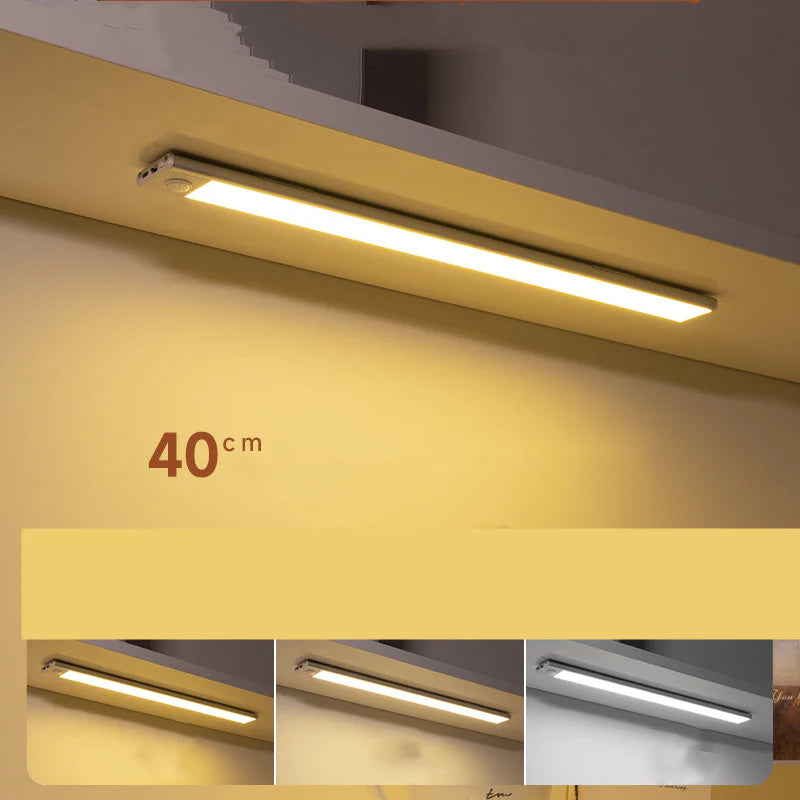 Wireless LED Stick-On Motion Sensor Charging Shoe Closet Light Bar