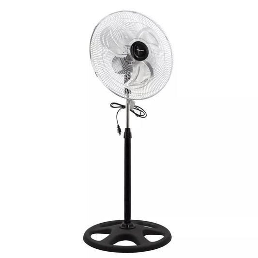 Impress 18-Inch 2-In-1 Chrome Hi-Speed Industrial Oscillating Fan