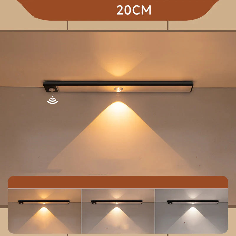 Wireless LED Stick-On Motion Sensor Charging Shoe Closet Light Bar