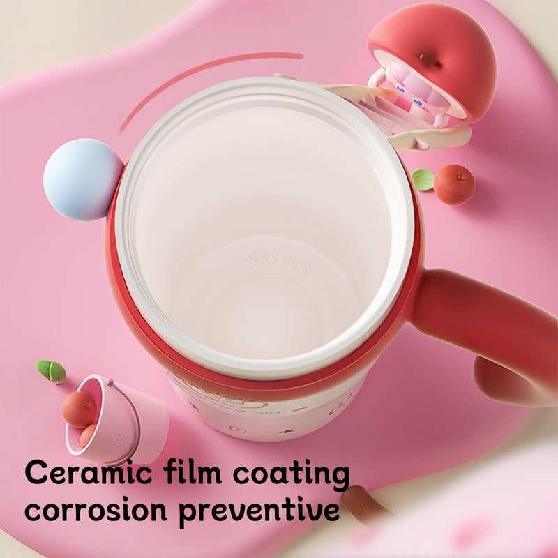 Bablov 42Oz 316L Stainless Steel Cartoon Pattern Water Cup with Handle---Leak-Proof Thermos Cup, Cute and Suitable for Children, Teenagers, and Adults