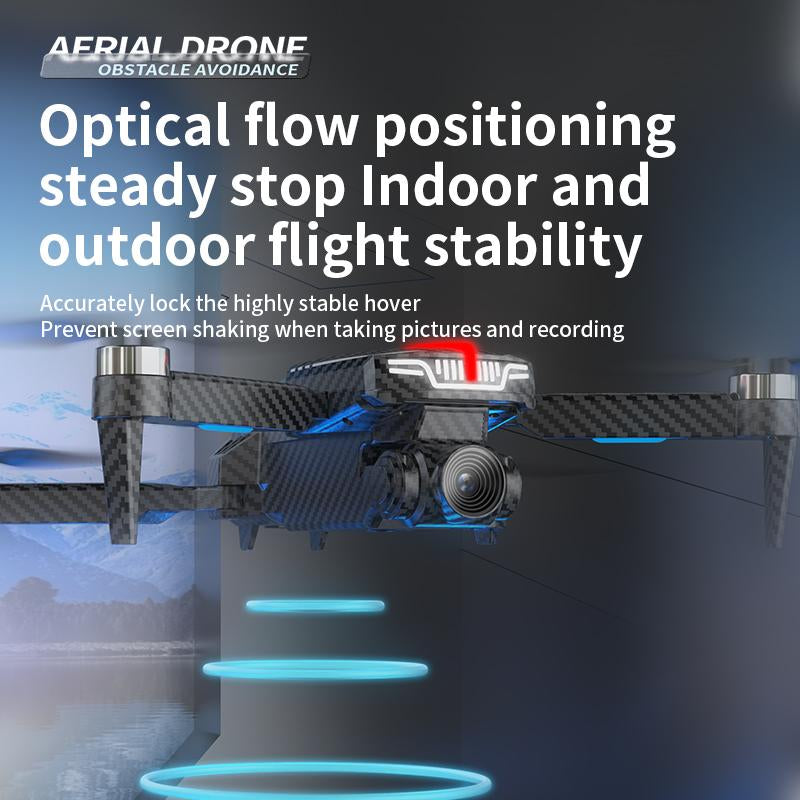 Aerial Drone 2025 C13S Pro GPS Drone 4K UHD EIS Camera 5G Wifi FPV Brushless Motors Optical Flow Obstacle Avoidance Auto Return 360° Stunt Roll Easy Play One Click