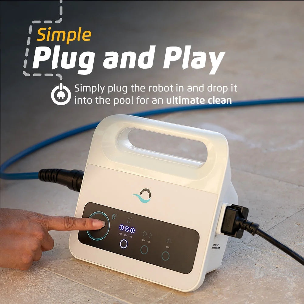 Nautilus CC Robotic Pool Vacuum Cleaner with Universal Caddy — Easy to Transport and Store Your — Ideal for Above/In-Ground Pools up to 33 FT in Length