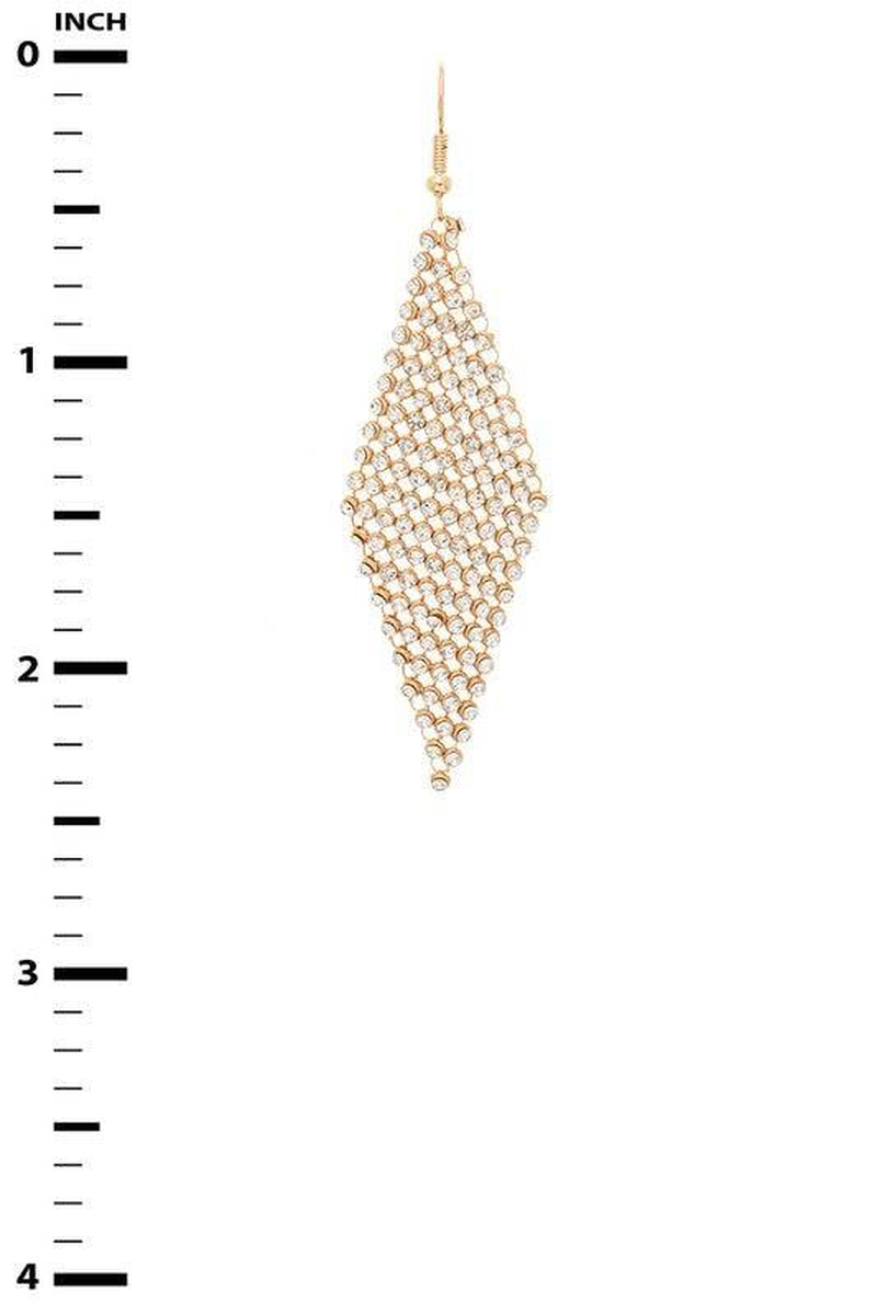 Rhinestone Mesh Iconic Earrings