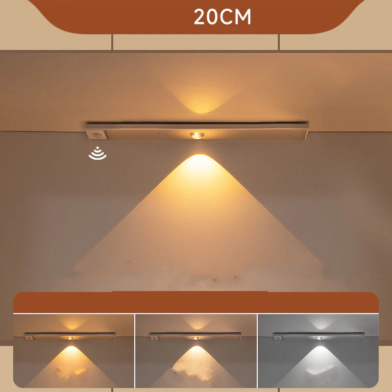 Wireless LED Stick-On Motion Sensor Charging Shoe Closet Light Bar