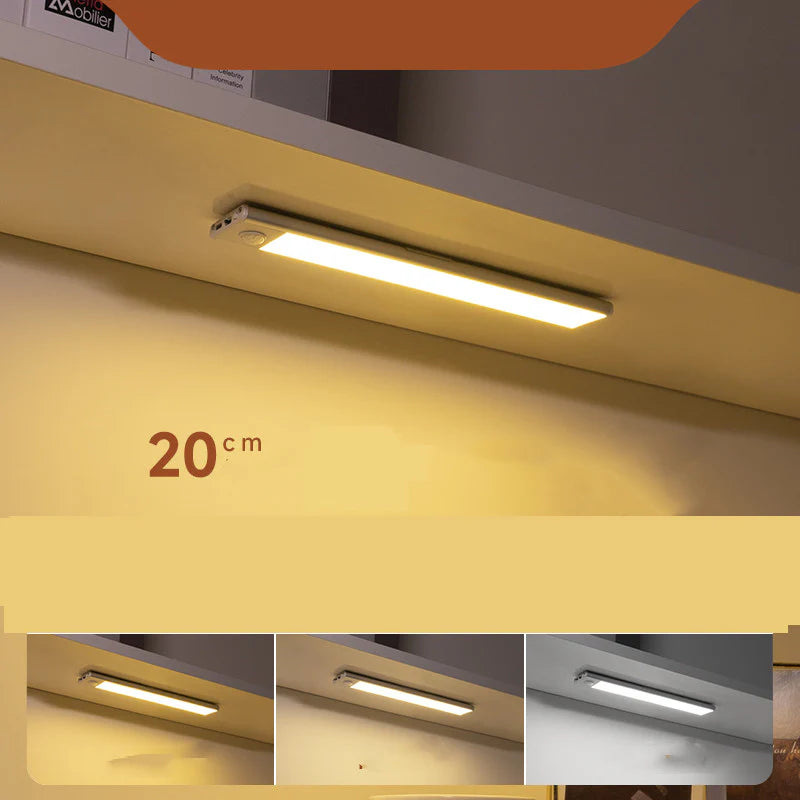Wireless LED Stick-On Motion Sensor Charging Shoe Closet Light Bar