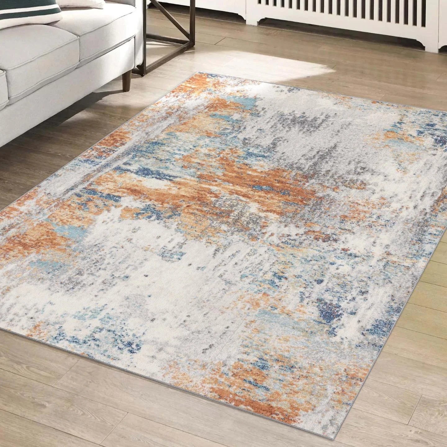 Kingsbury Abstract Area Rug Multicolor 5X7