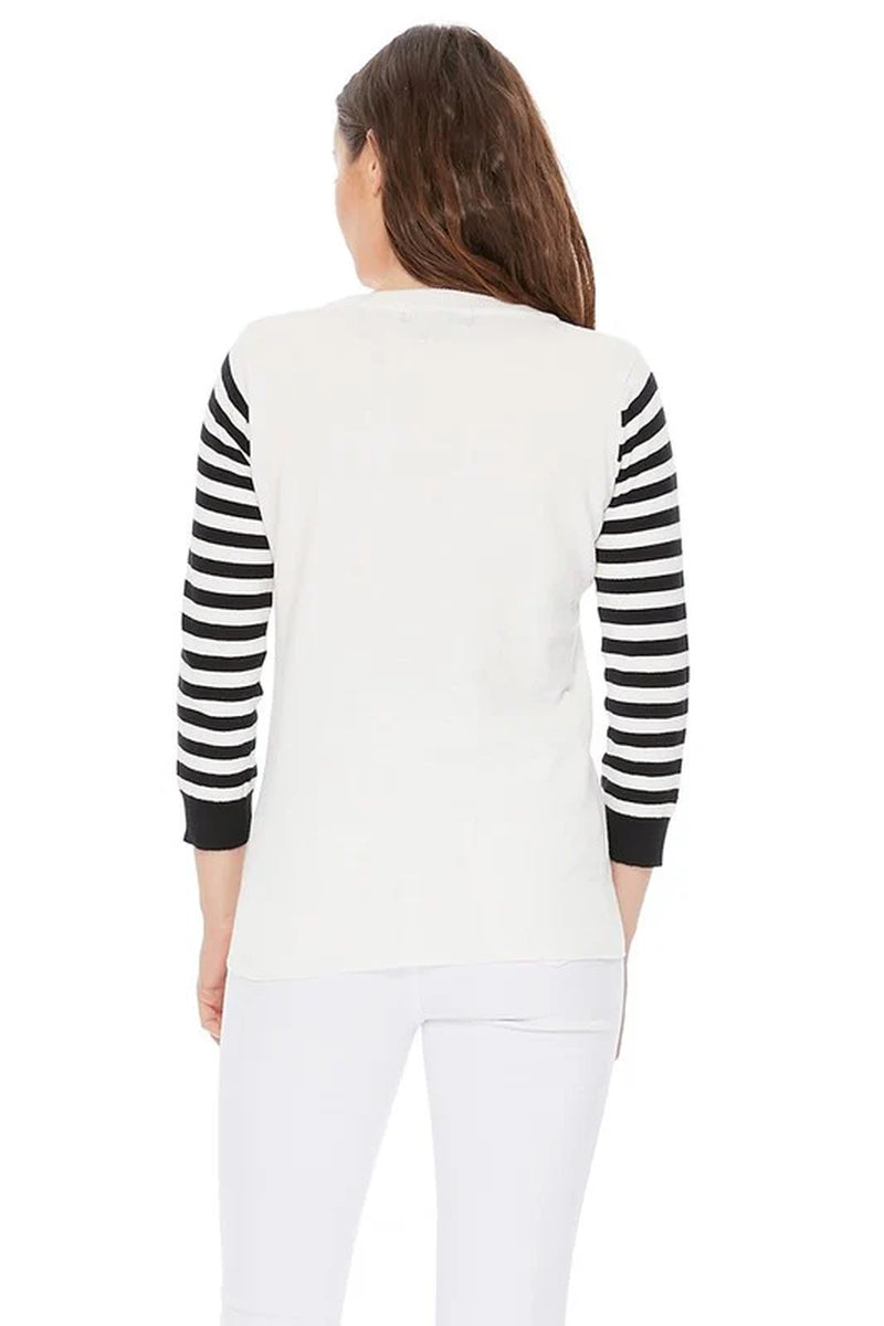 Cute Cat in Cup Jacquard Sweater Top
