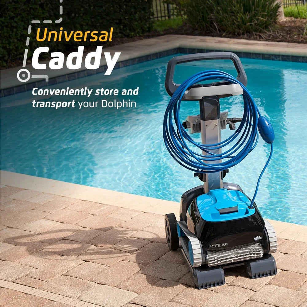 Nautilus CC Robotic Pool Vacuum Cleaner with Universal Caddy — Easy to Transport and Store Your — Ideal for Above/In-Ground Pools up to 33 FT in Length