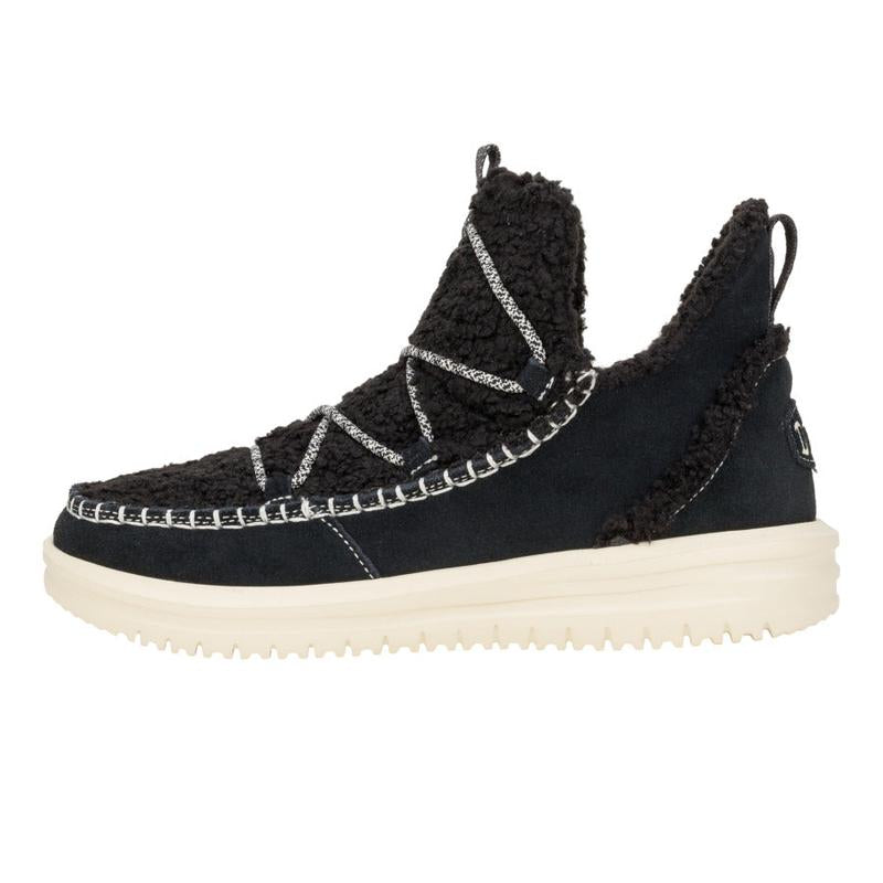 HEYDUDE Camden Suede Cozy Boots - Womens Comfortable Pull on Boots