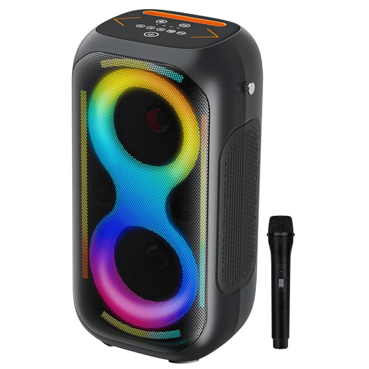 IQ Sound 2X5-Inch TWS Fusion Glow Portable Bluetooth Speaker