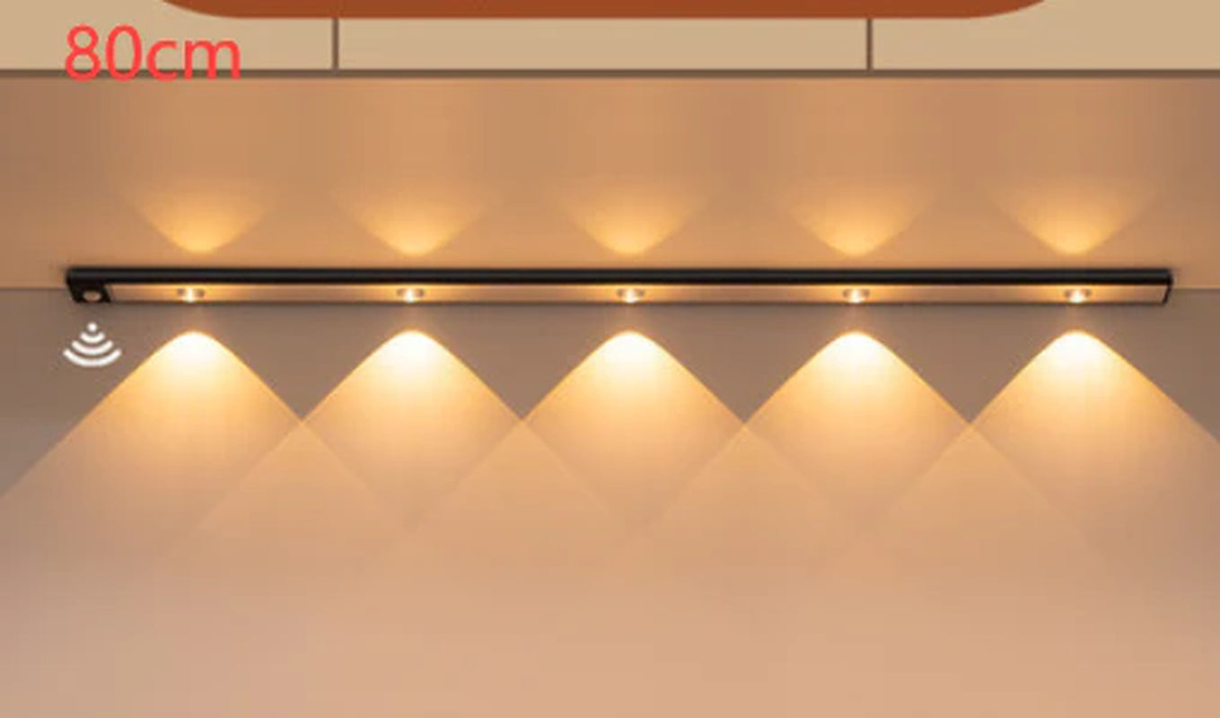 Wireless LED Stick-On Motion Sensor Charging Shoe Closet Light Bar