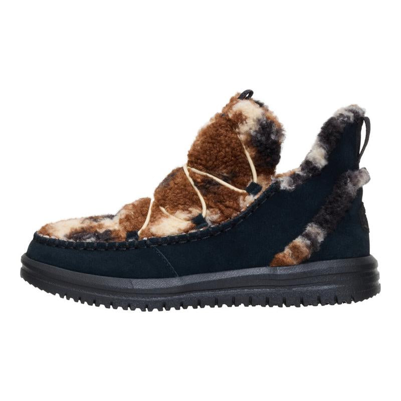 HEYDUDE Camden Suede Cozy Boots - Womens Comfortable Pull on Boots