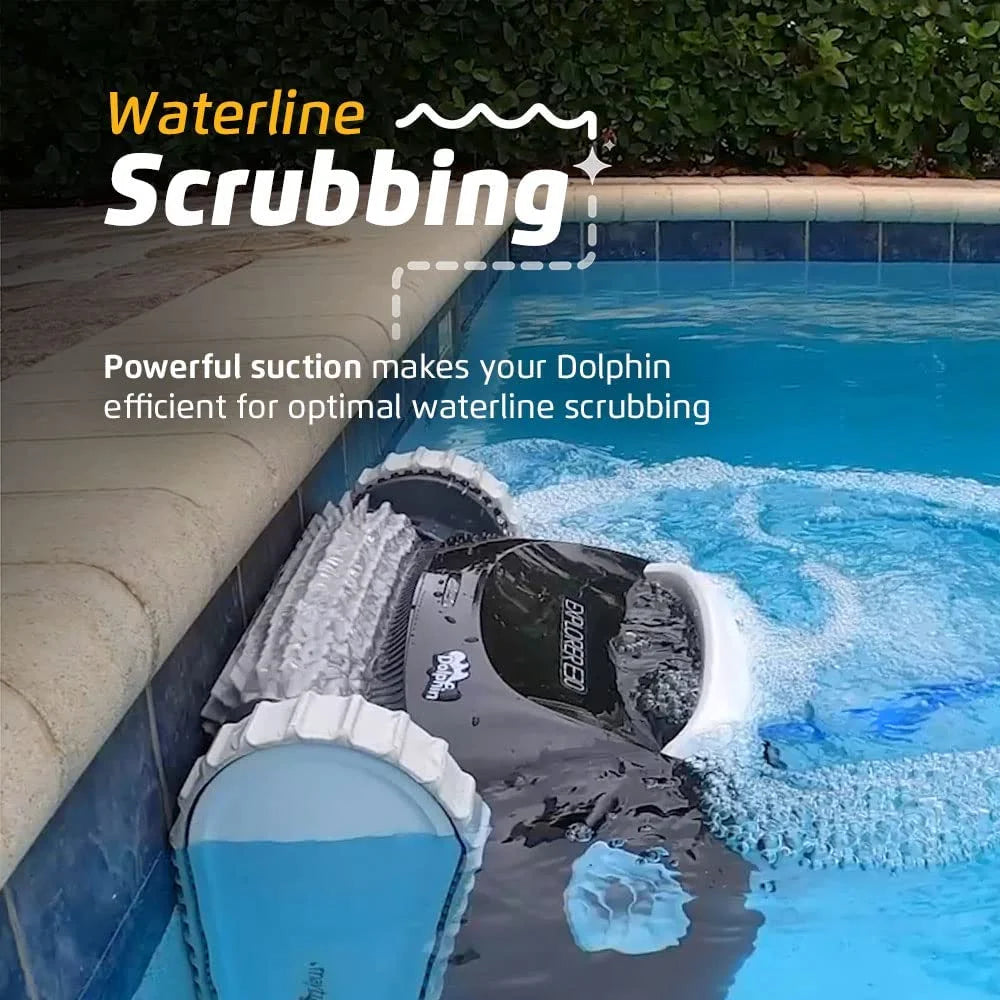 Dolphin Explorer E30 Wi-Fi Robotic Pool Vacuum Cleaner up to 50 FT - Transport Bundle with Caddy