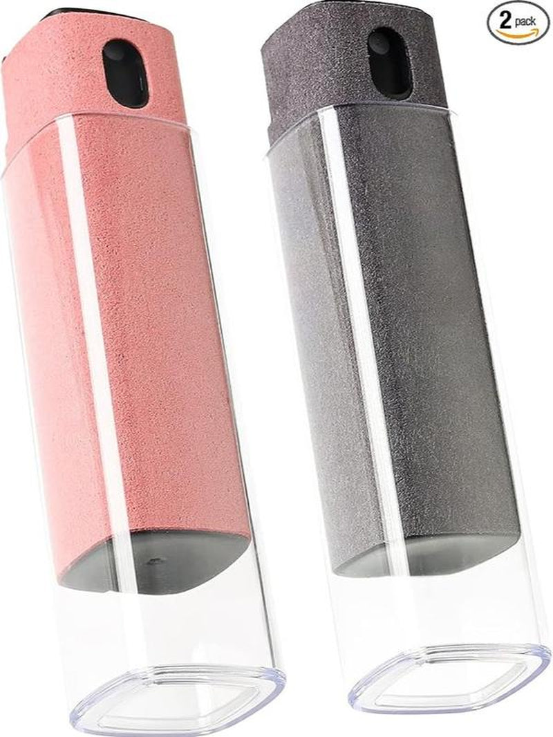 Touchscreen Screen Cleaner Kit 2 Pcs, Phone, Tablet and Car Screen Cleaner, Two in One Spray and Microfiber Cloth(Grey&Pink) Camera Smartphone