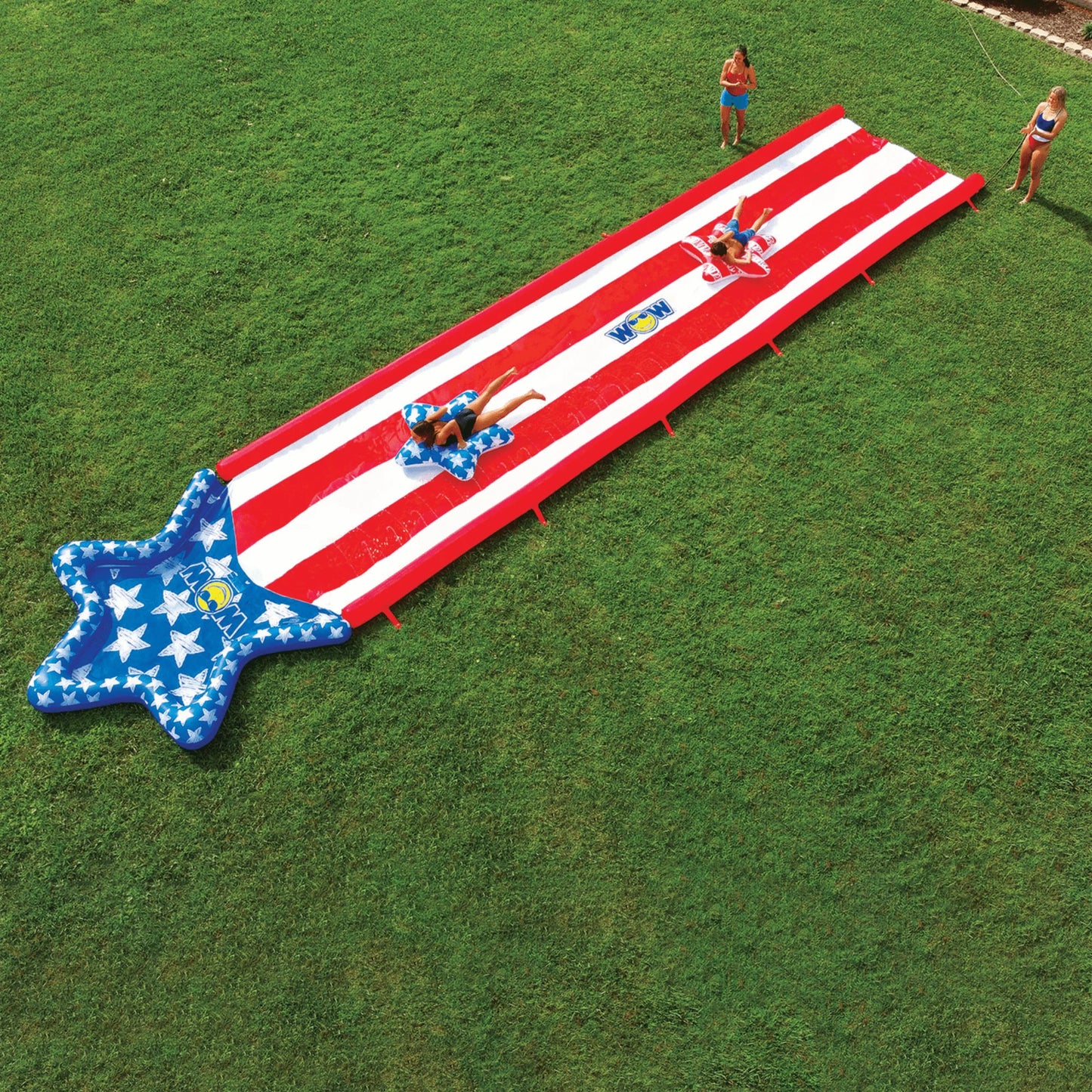 WOW Watersports Americana Stars & Stripes Giant 40Ft Backyard Super Slide