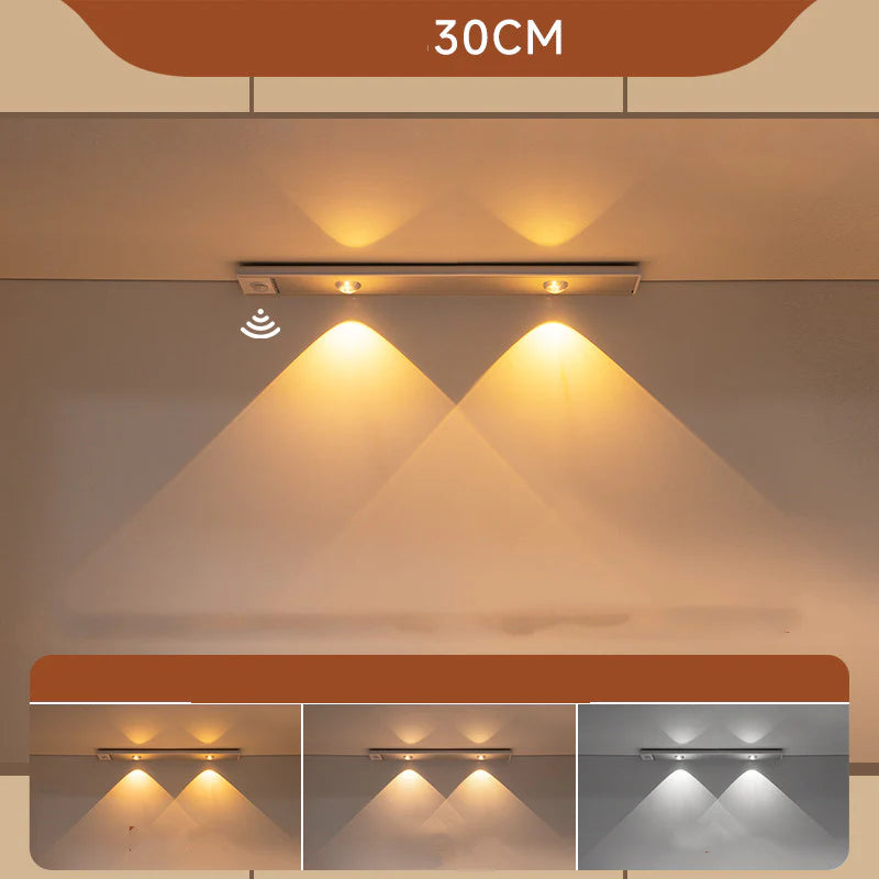 Wireless LED Stick-On Motion Sensor Charging Shoe Closet Light Bar
