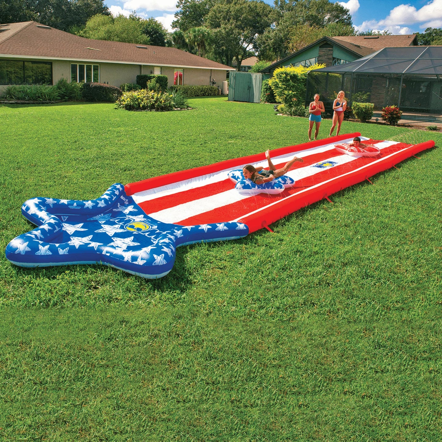 WOW Watersports Americana Stars & Stripes Giant 40Ft Backyard Super Slide