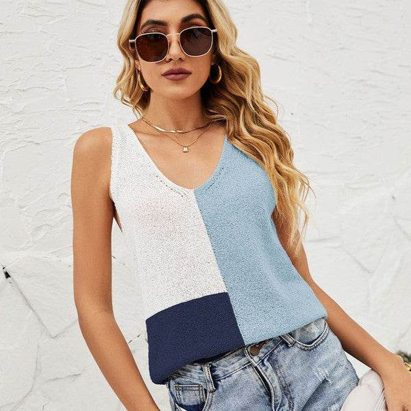 Color Block Tank Top