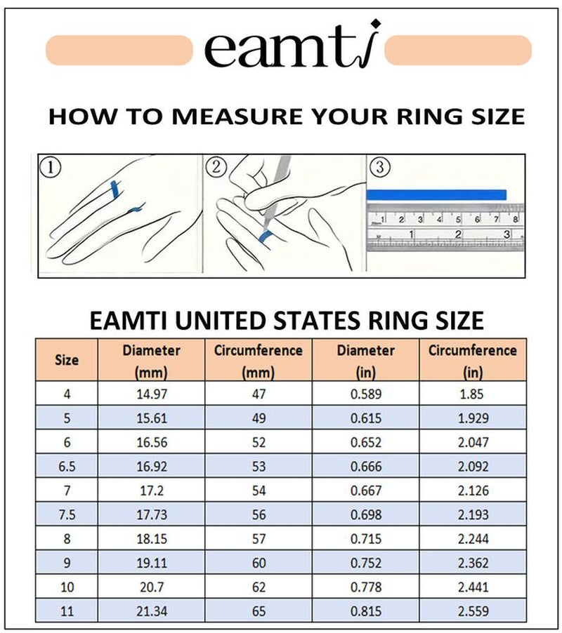 EAMTI 925 Sterling Silver Wedding Bands for Women Baguette round Cubic Zirconia Two-Row Eternity Band Stackable Engagement Rings