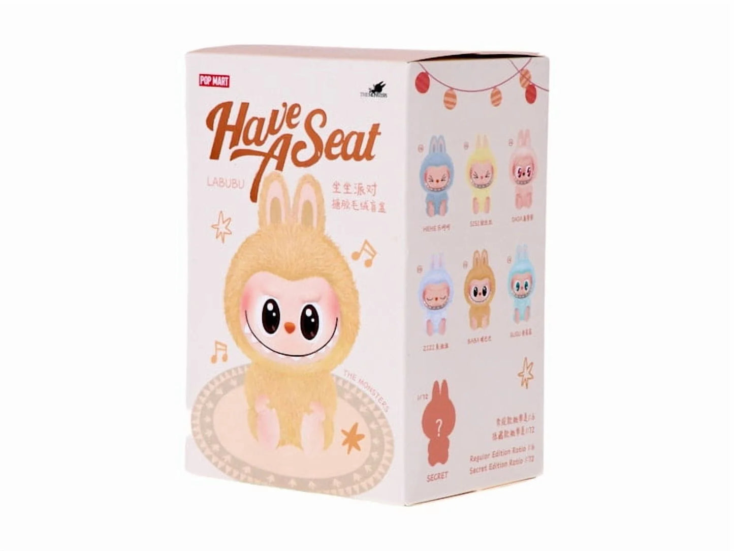 Labubu the Monsters Have a Seat Vinyl Plush Single Blind Box