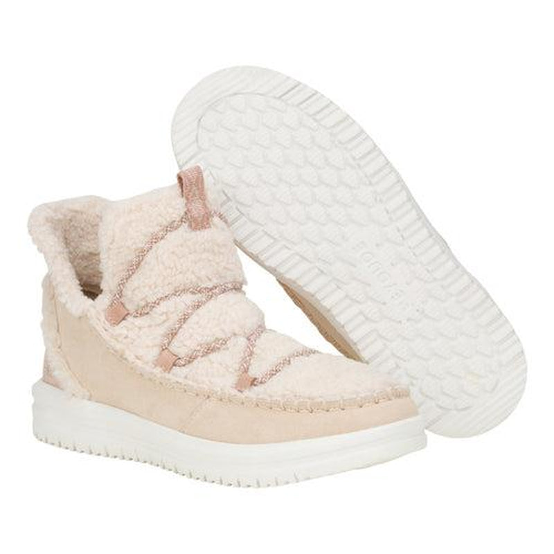 HEYDUDE Camden Suede Cozy Boots - Womens Comfortable Pull on Boots