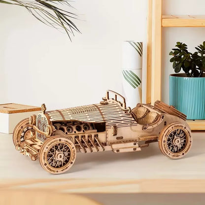 3D Car Wooden Puzzle, Scale Model,Diy Model Kit, Handcraft Gift,Home Decoration,Mechanical Model Kit, Building Toy,Birthday/Chri