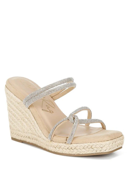 Enocha Rhinestones Embellished Espadrilles