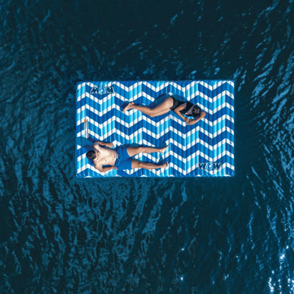 WOW Watersports Blue Chevron Water Walkway, Connects by Zipper