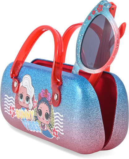 LOL Surprise Kids Sunglasses for Girls, Toddler Sunglasses with Kids Glasses Case