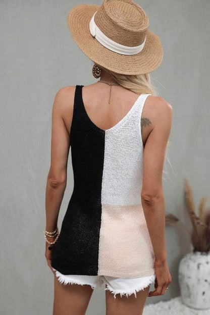Color Block Tank Top