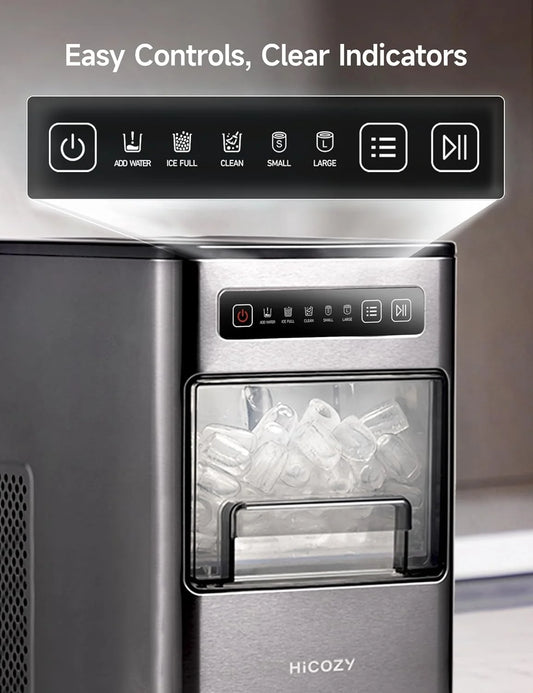 Ice Maker Portable Countertop, Ice Machine Countertop Ice in 6 Mins, 24 Lbs/Day, Icemaker with Ice Scoop, for Gifts
