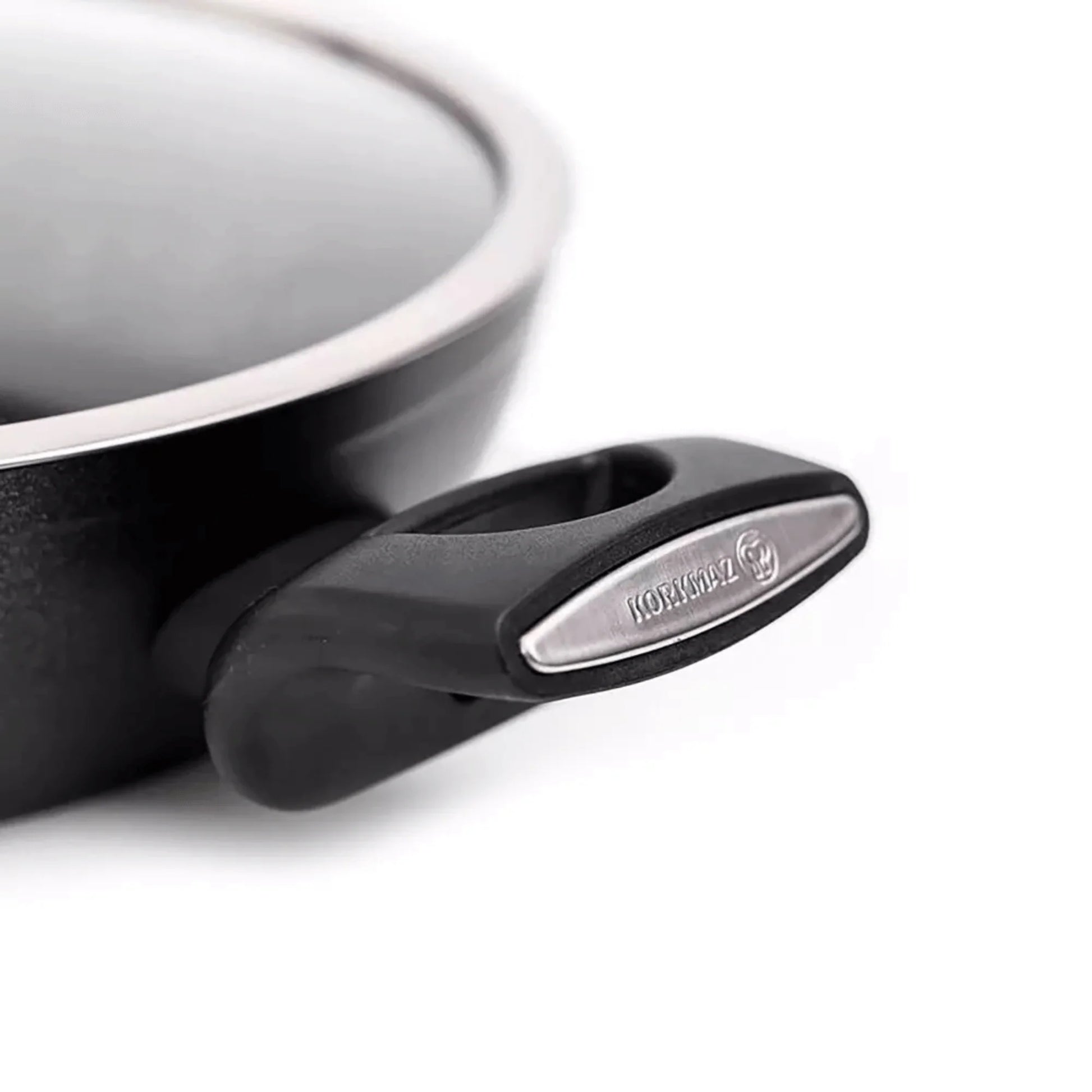 Korkmaz Nora Granita 2.2L Aluminum Non Stick Low Casserole Dish with Lid