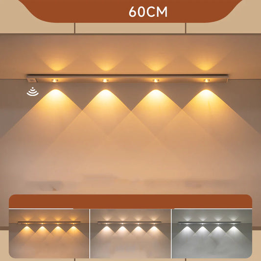 Wireless LED Stick-On Motion Sensor Charging Shoe Closet Light Bar