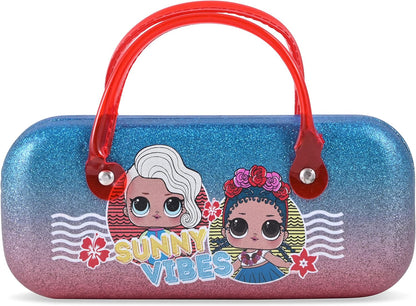 LOL Surprise Kids Sunglasses for Girls, Toddler Sunglasses with Kids Glasses Case