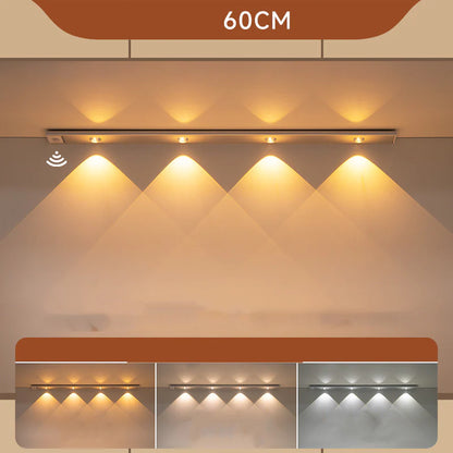 Wireless LED Stick-On Motion Sensor Charging Shoe Closet Light Bar