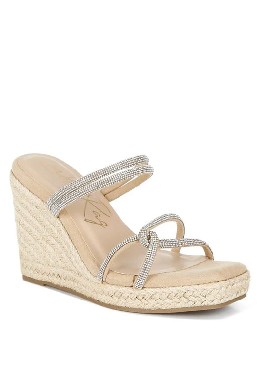 Enocha Rhinestones Embellished Espadrilles
