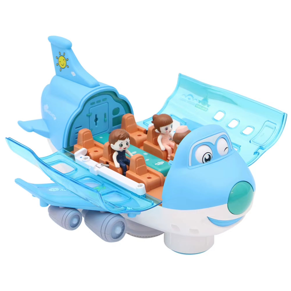Aeroplane Toys with Light Effects Stunt Electric Aircraft Toy 360 Rotating Cute Electric Airplane Model Birthday Christmas Gifts