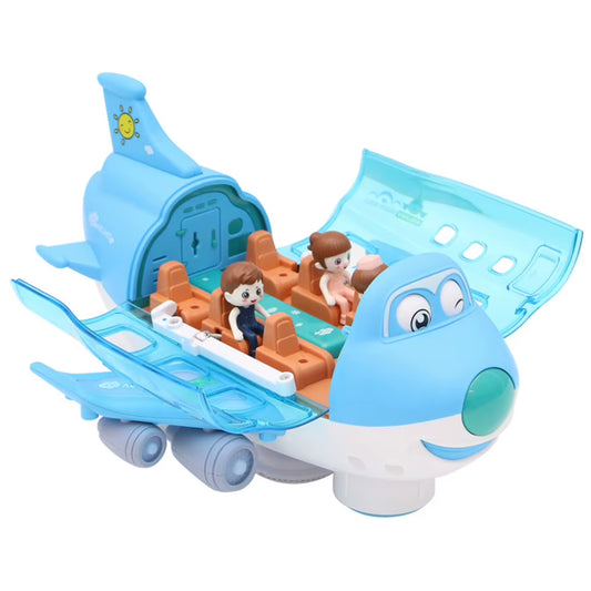 Aeroplane Toys with Light Effects Stunt Electric Aircraft Toy 360 Rotating Cute Electric Airplane Model Birthday Christmas Gifts