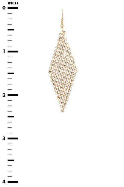 Rhinestone Mesh Iconic Earrings