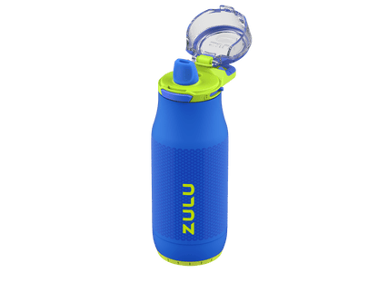 (2 Pack)  Chase Vacuum Sealed Stainless Steel Kid'S Water Bottle, Blue and Green, 14 Fluid Ounces