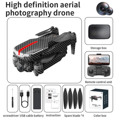 Aerial Drone 2025 C13S Pro GPS Drone 4K UHD EIS Camera 5G Wifi FPV Brushless Motors Optical Flow Obstacle Avoidance Auto Return 360° Stunt Roll Easy Play One Click