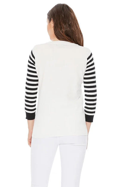 Cute Cat in Cup Jacquard Sweater Top