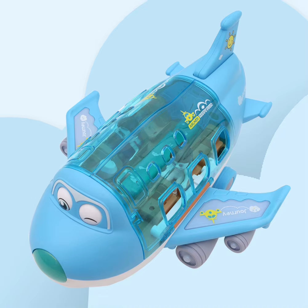 Aeroplane Toys with Light Effects Stunt Electric Aircraft Toy 360 Rotating Cute Electric Airplane Model Birthday Christmas Gifts