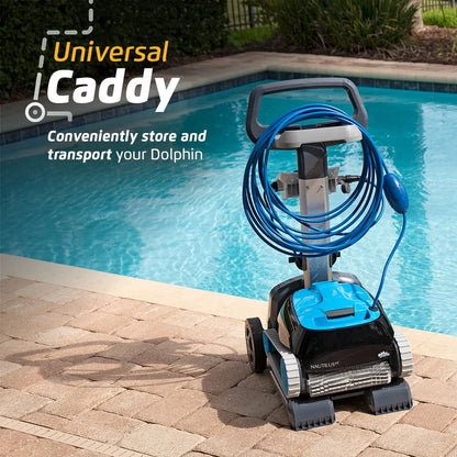 Nautilus CC Robotic Pool Vacuum Cleaner with Universal Caddy — Easy to Transport and Store Your  — Ideal for Above/In-Ground Pools up to 33 FT in Length