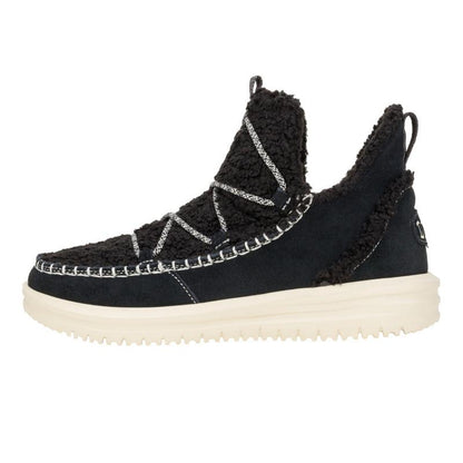 HEYDUDE Camden Suede Cozy Boots - Womens Comfortable Pull on Boots