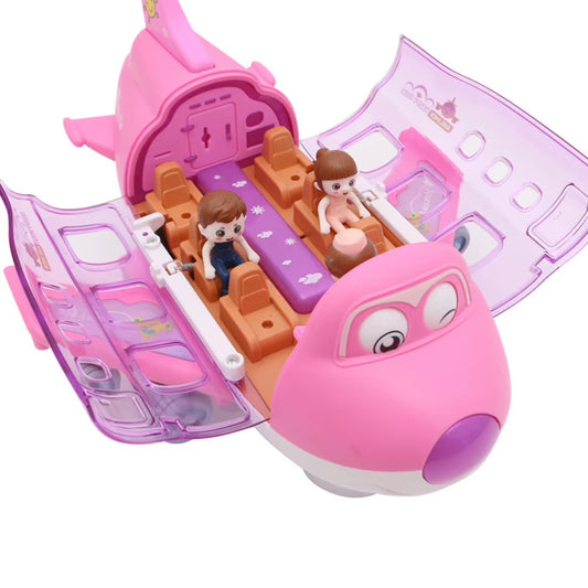 Aeroplane Toys with Light Effects Stunt Electric Aircraft Toy 360 Rotating Cute Electric Airplane Model Birthday Christmas Gifts