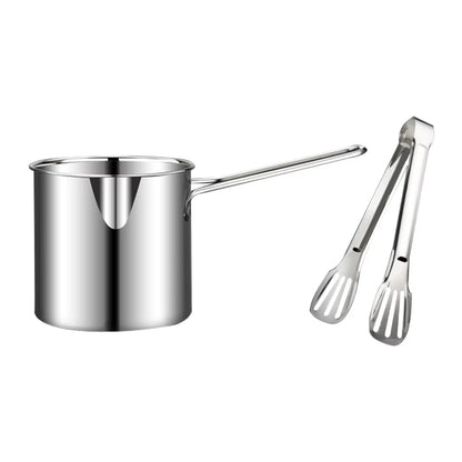 Deep Frying Pot 304 Stainless Steel Kitchen Fryer with Strainer Tempura Fryer Pan Fry Pot for French Fries Chicken Cooking Tools