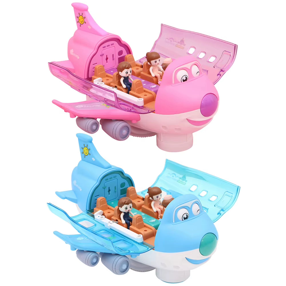 Aeroplane Toys with Light Effects Stunt Electric Aircraft Toy 360 Rotating Cute Electric Airplane Model Birthday Christmas Gifts