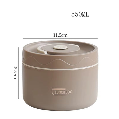 Portable Thermos Lunch Box Set Stackable Bento Box for Kids Adults School Picnic Fruit Salad Food Container Insulated Lunch Bag