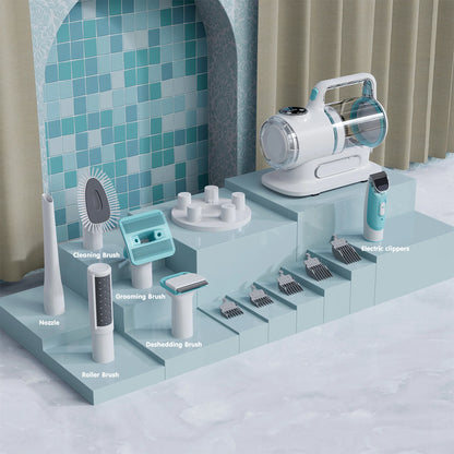 Professional 6-In-1 Dog Grooming Vacuum Kit - 11000PA High Suction & 1.5L Large Capacity | 99% Hair Removal with Complete Grooming Tools | High Suction Pet Vacuum for Professional Grooming